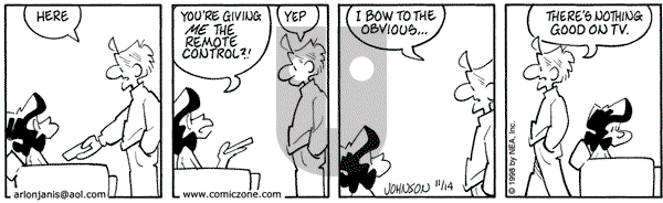 Arlo and Janis on Saturday November 14, 1998 Comic Strip