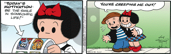 Nancy on Monday July 31, 2017 Comic Strip