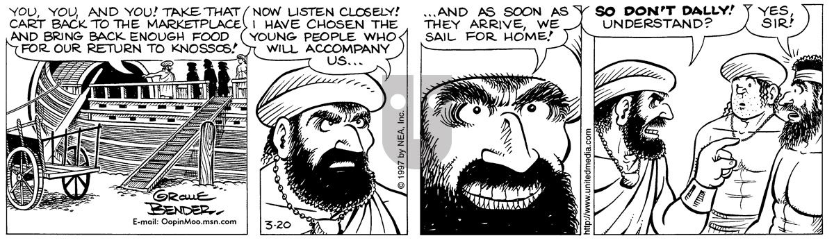 Alley Oop - Thursday March 20, 1997 Comic Strip