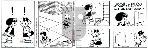Nancy on Monday April 17, 2006 Comic Strip