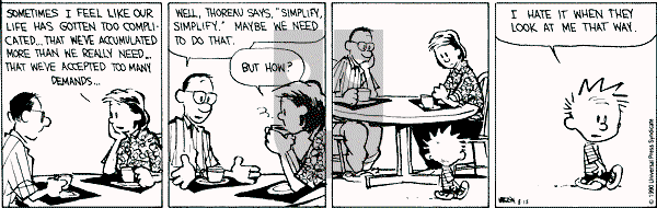 Calvin and Hobbes - Wednesday August 15, 1990 Comic Strip