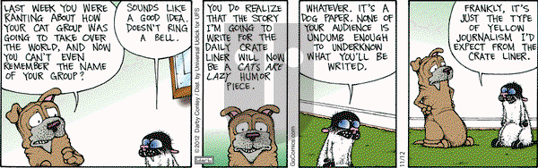 Get Fuzzy - Monday November 12, 2012 Comic Strip