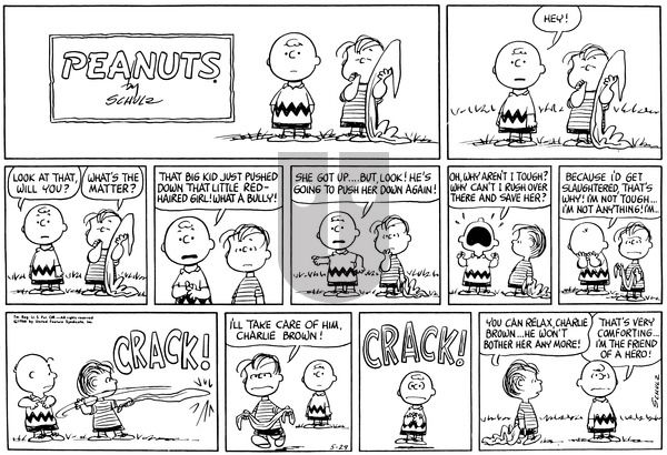 Peanuts on Sunday May 29, 1966 Comic Strip