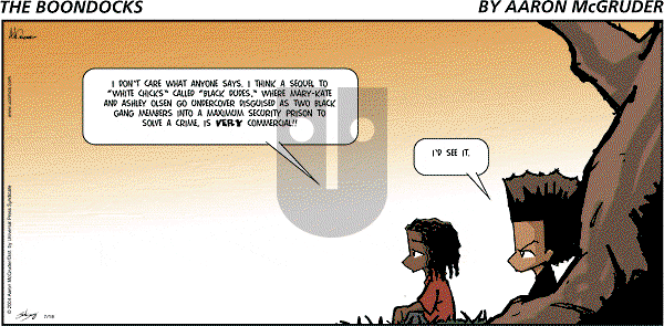The Boondocks on Sunday February 19, 2012 Comic Strip