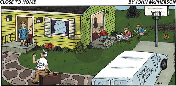 Close to Home on Sunday December 7, 2025 Comic Strip