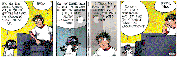 Get Fuzzy on Thursday October 11, 2007 Comic Strip