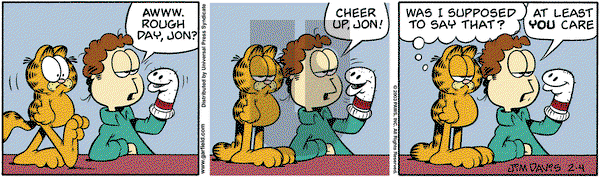 Garfield on Tuesday February 4, 2003 Comic Strip
