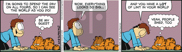Garfield on Saturday August 23, 2014 Comic Strip