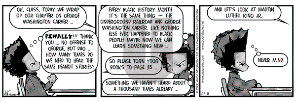 The Boondocks - Friday February 18, 2000 Comic Strip