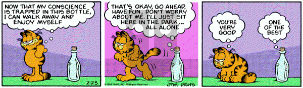 Garfield on Thursday February 23, 1984 Comic Strip
