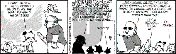 Over the Hedge on Thursday October 3, 2002 Comic Strip