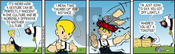 Cow and Boy Classics on Wednesday October 15, 2008 Comic Strip