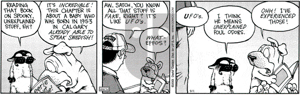 Get Fuzzy on Saturday September 1, 2001 Comic Strip