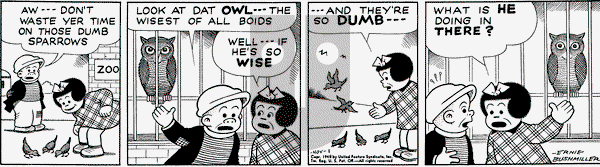 Nancy on Monday November 1, 1948 Comic Strip