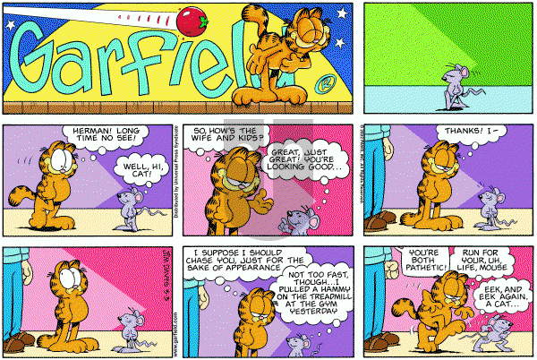 Garfield - Sunday March 3, 2002 Comic Strip