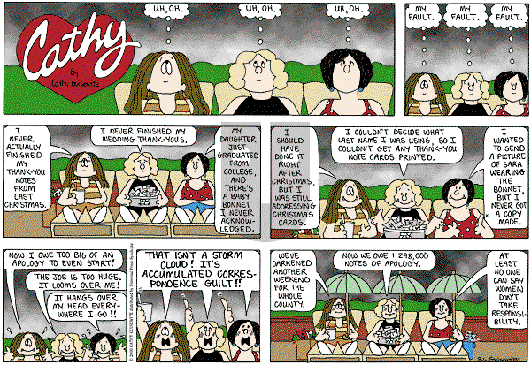 Cathy Classics - Sunday August 7, 2022 Comic Strip