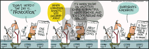 Mike du Jour on Friday April 11, 2025 Comic Strip