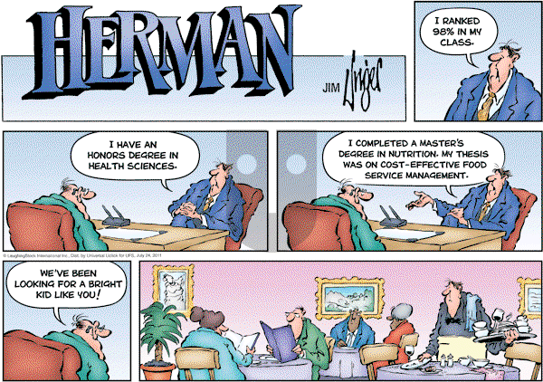Herman on Sunday July 24, 2011 Comic Strip