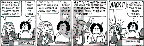 Cathy Classics on Wednesday August 11, 1993 Comic Strip