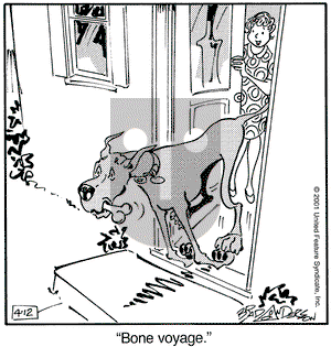Marmaduke on Thursday April 12, 2001 Comic Strip