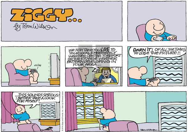 Ziggy on Sunday February 7, 2016 Comic Strip