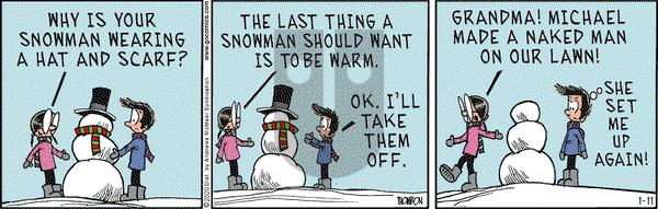 Grand Avenue on Saturday January 11, 2020 Comic Strip
