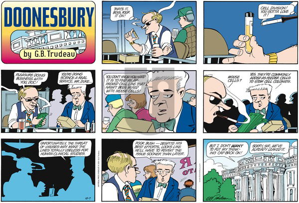 Doonesbury on Sunday October 7, 2001 Comic Strip