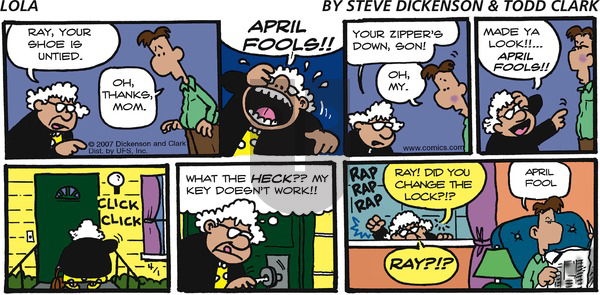 Lola on Sunday April 1, 2007 Comic Strip