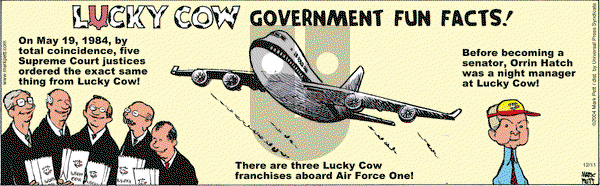 Lucky Cow - Saturday December 11, 2004 Comic Strip