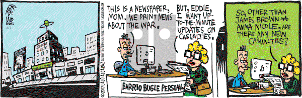 La Cucaracha on Wednesday March 7, 2007 Comic Strip