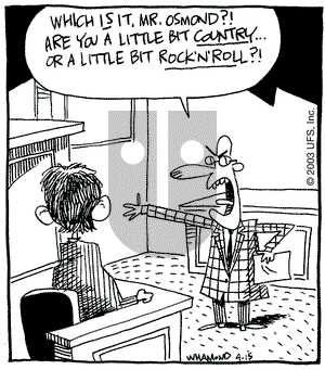 Reality Check on Tuesday April 15, 2003 Comic Strip