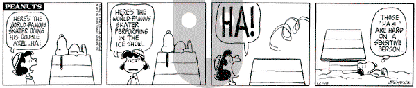 Peanuts on Saturday December 18, 1971 Comic Strip