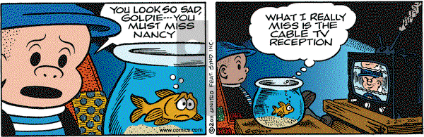 Nancy on Thursday February 24, 2011 Comic Strip