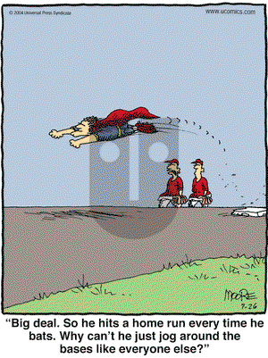 In the Bleachers on Monday July 26, 2004 Comic Strip