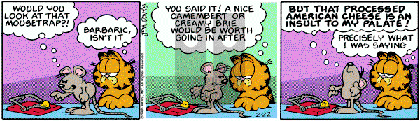 Garfield on Friday February 22, 1985 Comic Strip