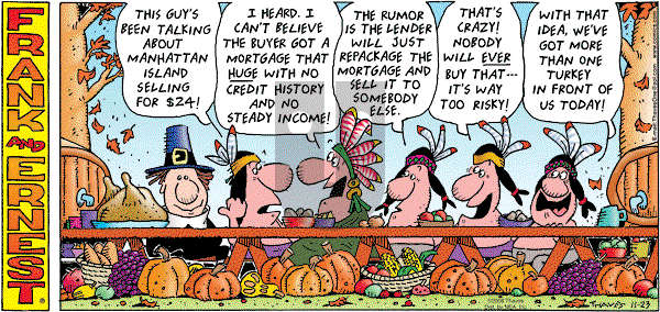 Frank and Ernest on Sunday November 23, 2008 Comic Strip