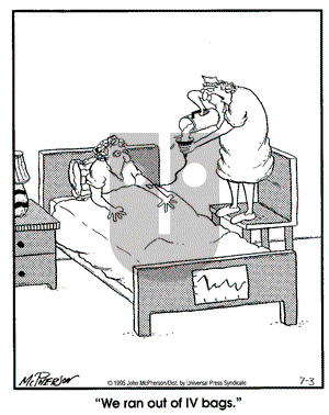 Close to Home on Monday July 3, 1995 Comic Strip