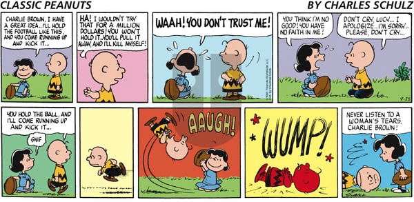 Peanuts - Sunday September 25, 2016 Comic Strip