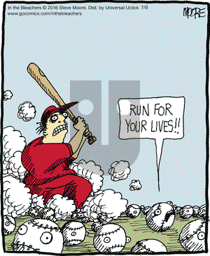 In the Bleachers on Saturday July 9, 2016 Comic Strip
