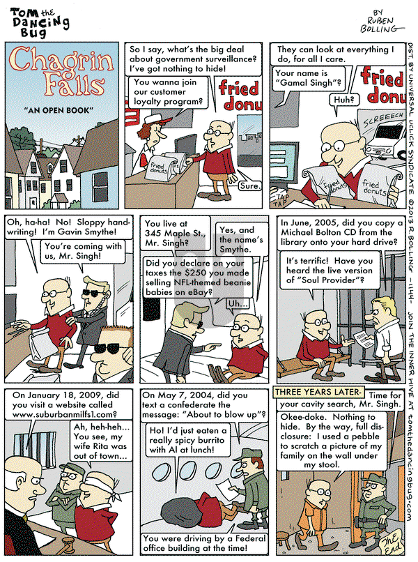 Tom the Dancing Bug on Friday June 28, 2013 Comic Strip