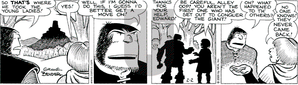 Alley Oop on Thursday June 8, 2000 Comic Strip
