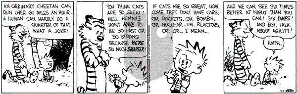 Calvin and Hobbes on Thursday March 7, 1991 Comic Strip