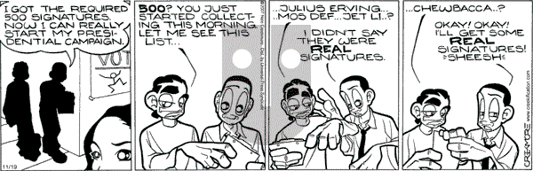 Maintaining on Monday November 19, 2007 Comic Strip