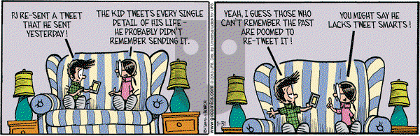 Grand Avenue on Thursday January 31, 2013 Comic Strip