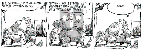 The Grizzwells on Wednesday June 25, 1997 Comic Strip