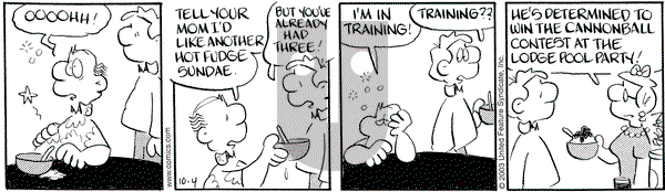 Drabble on Saturday October 4, 2003 Comic Strip