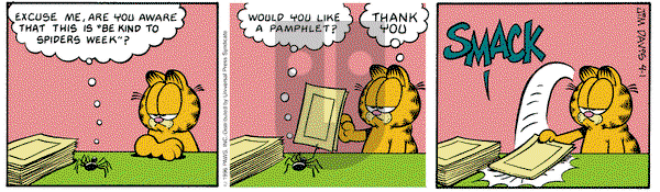 Garfield on Monday April 1, 1996 Comic Strip