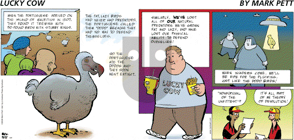 Lucky Cow on Sunday April 9, 2006 Comic Strip