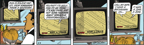 Doonesbury on Wednesday April 9, 2003 Comic Strip