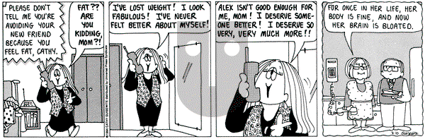 Cathy Classics on Thursday March 10, 1994 Comic Strip